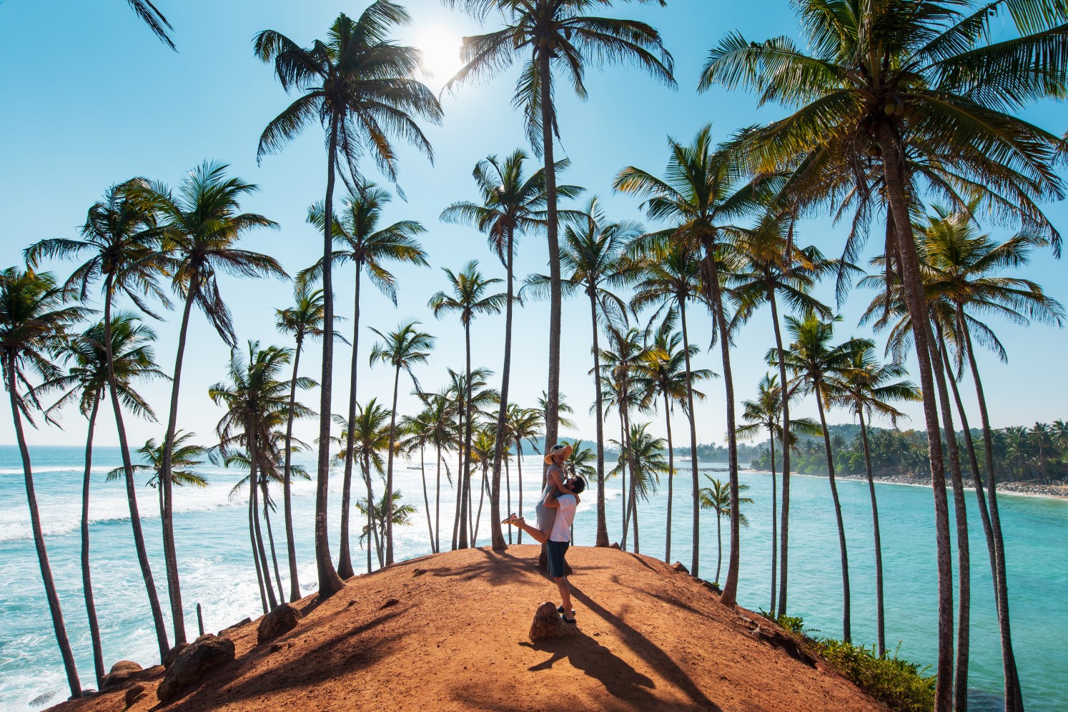 couple at coconut tree hill